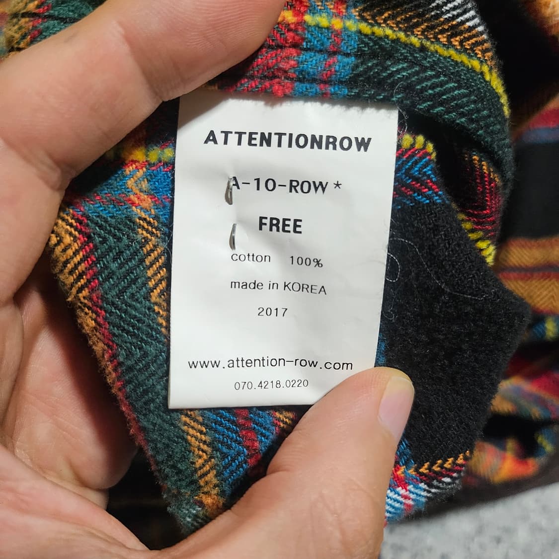 어텐션로우 플란넬 자켓 상품이미지5