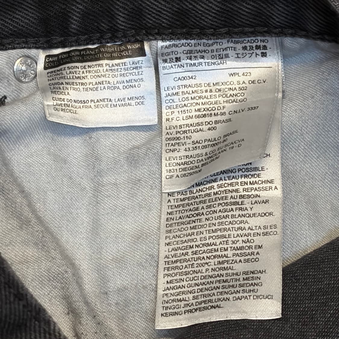 미국 빈티지 리바이스 505 블랙진 청바지 상품이미지8