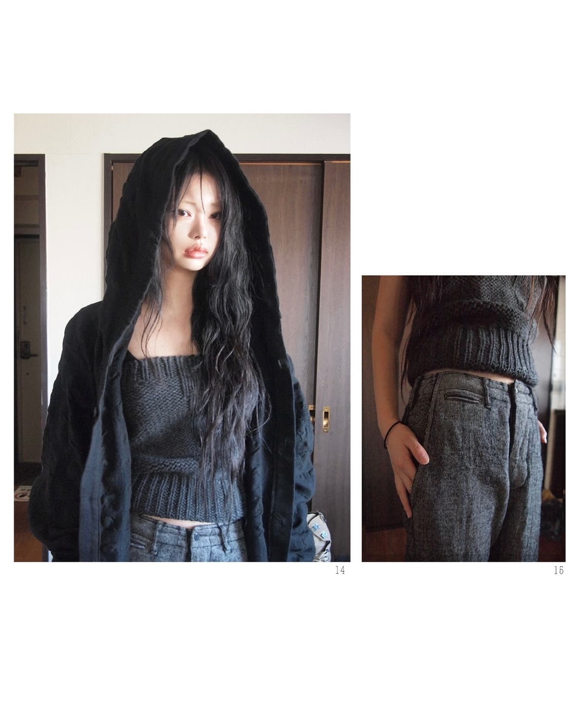 요지야마모토 Y’s 울 니트 스커트 & 탱크탑 상품이미지1