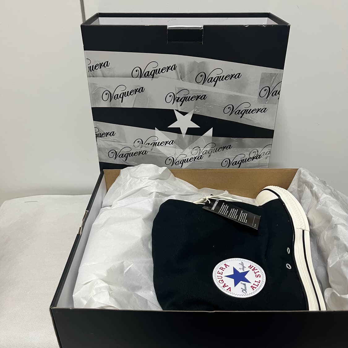 [us9]바퀘라 x 컨버스 25fw 엑스하이 슬라우치/블랙 상품이미지5