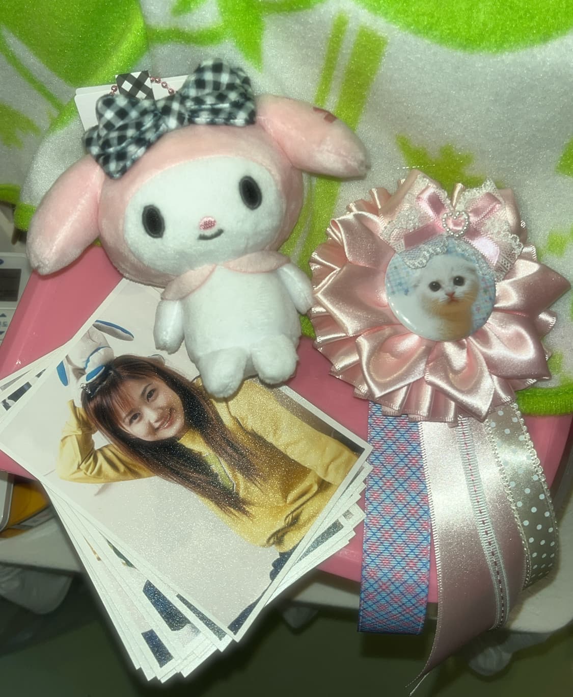 깅엄체크 마이멜로디와 로제트 세트 🪷 상품이미지2