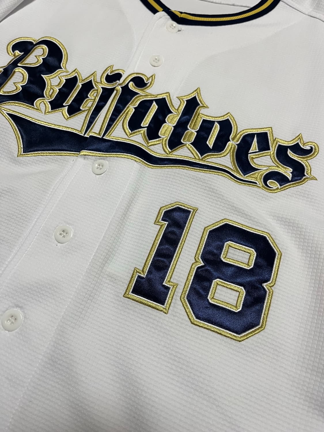 데상트 야마모토 요시노부 오릭스 버팔로스 홈 정품 유니폼 상품이미지3