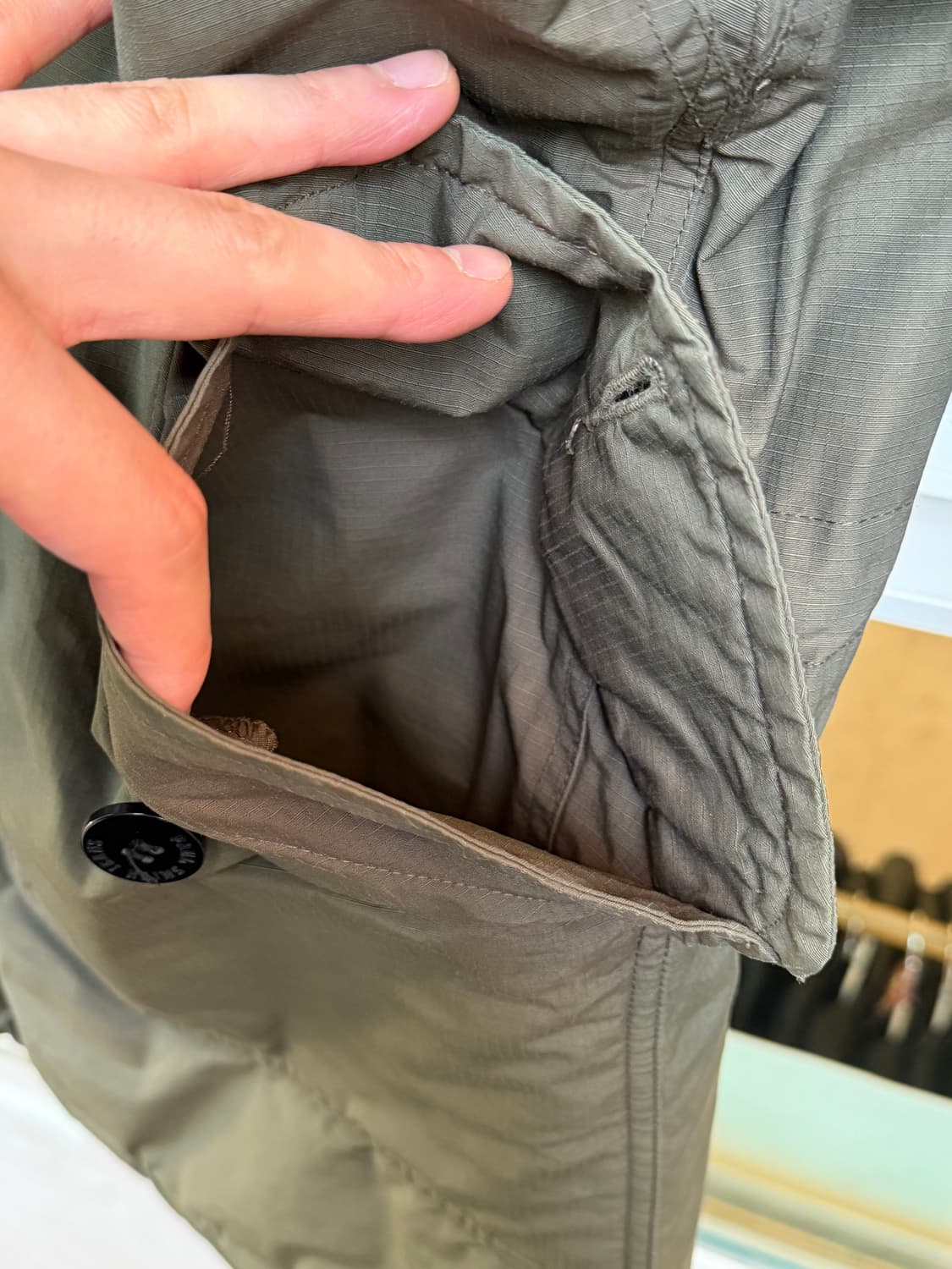 Paul Smith Jeans 카키 후드 파카 코트 M 상품이미지7