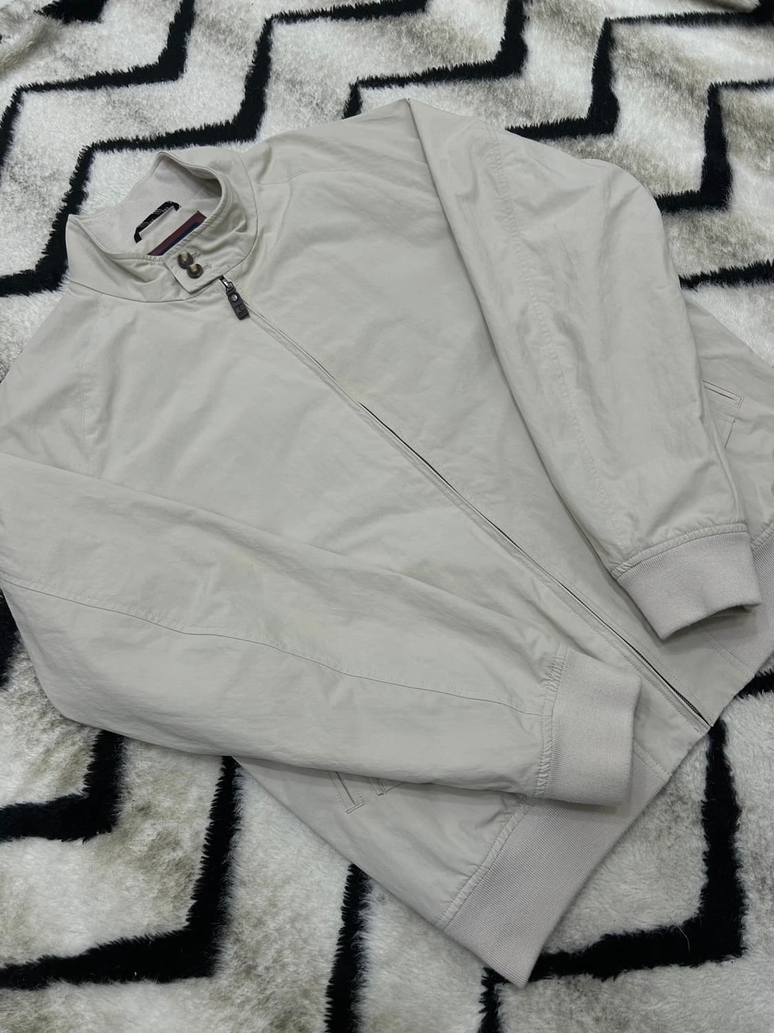 [한국XL]브룩스브라더스 나일론 코튼 헤링턴 자켓/아이보리 상품이미지2