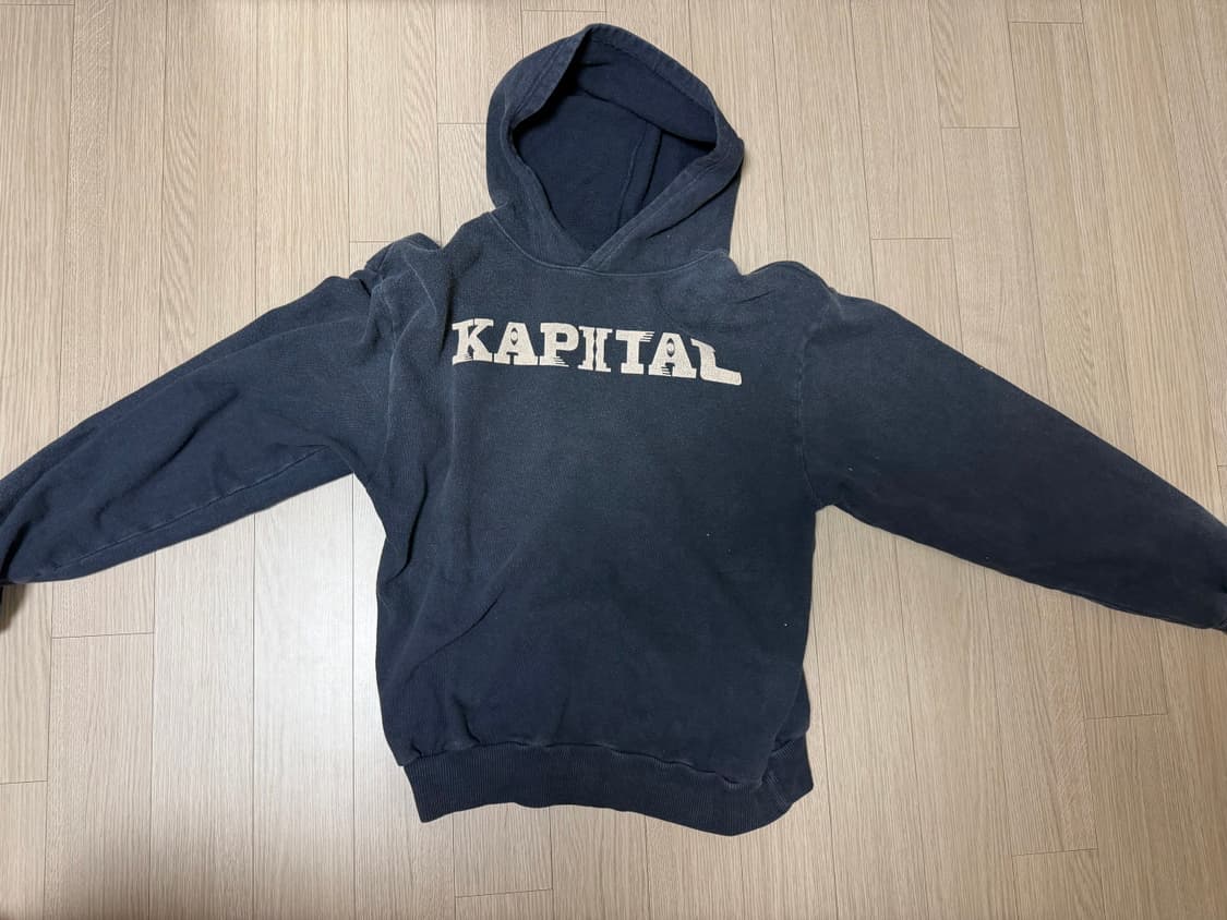 캐피탈 후드티 검정 2사이즈 상품이미지1
