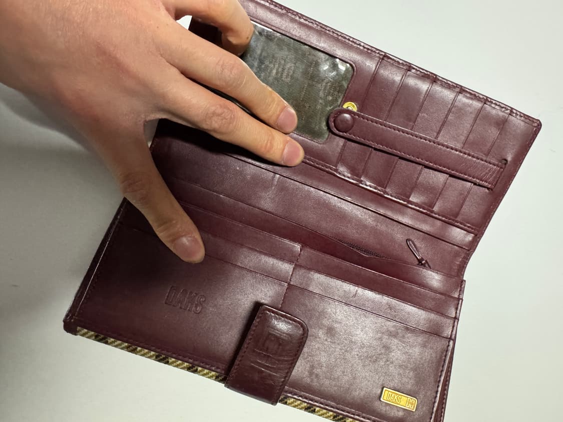 닥스 daks 시그니처 체크 장지갑 상품이미지5