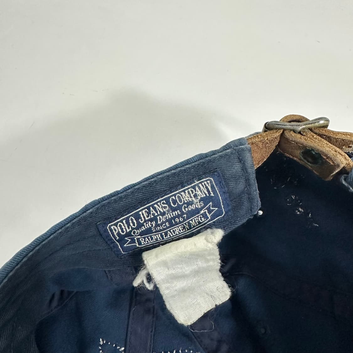 OS 폴로 진스 청색 빈티지 빅로고 볼캡 상품이미지5