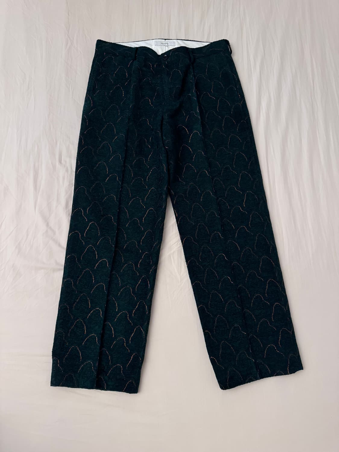 사스콰치패브릭스 슈미센 자수 자카드 와이드 슬랙스 상품이미지2