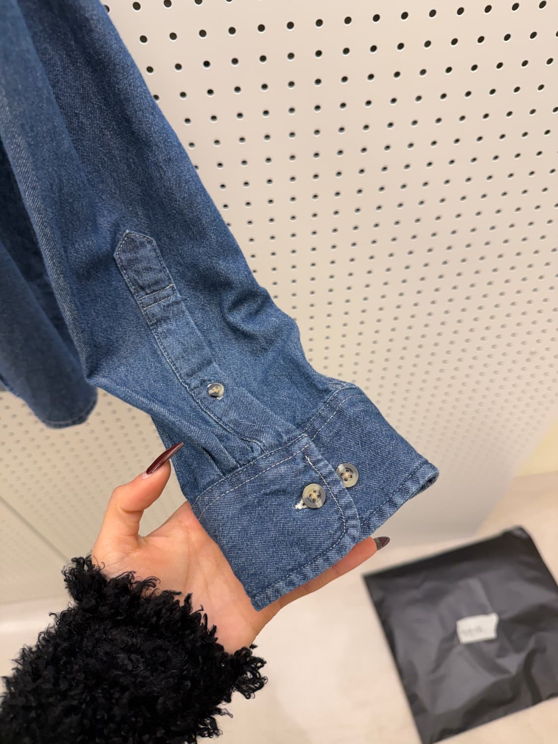 USA 오리지날 빈티지 데님 워크 셔츠 U1413 상품이미지4