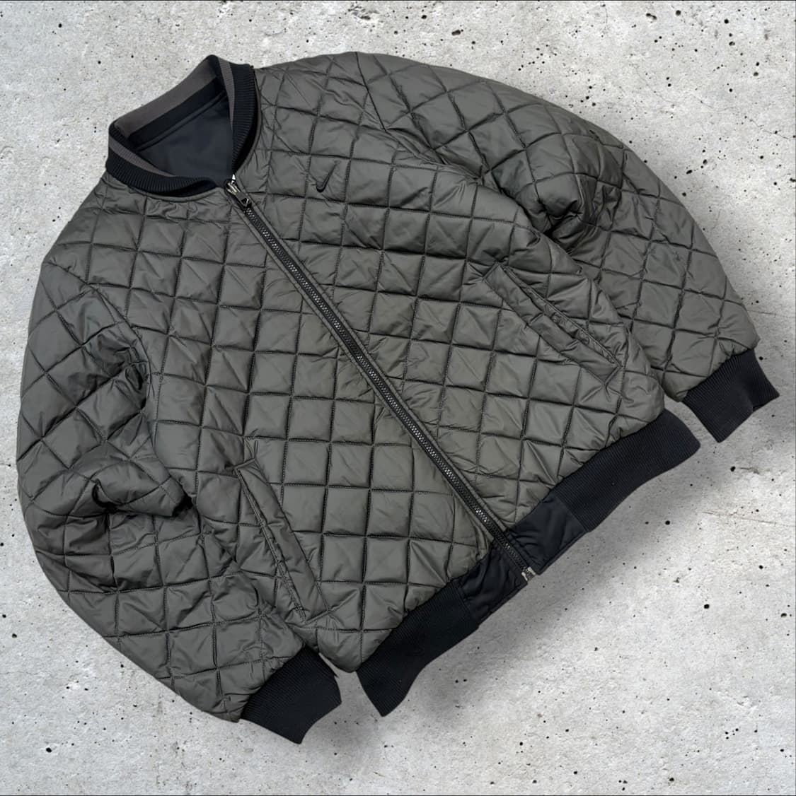 [M] 11s 나이키 리버시블 퀼팅 블랙 봄버 자켓 D538 상품이미지1