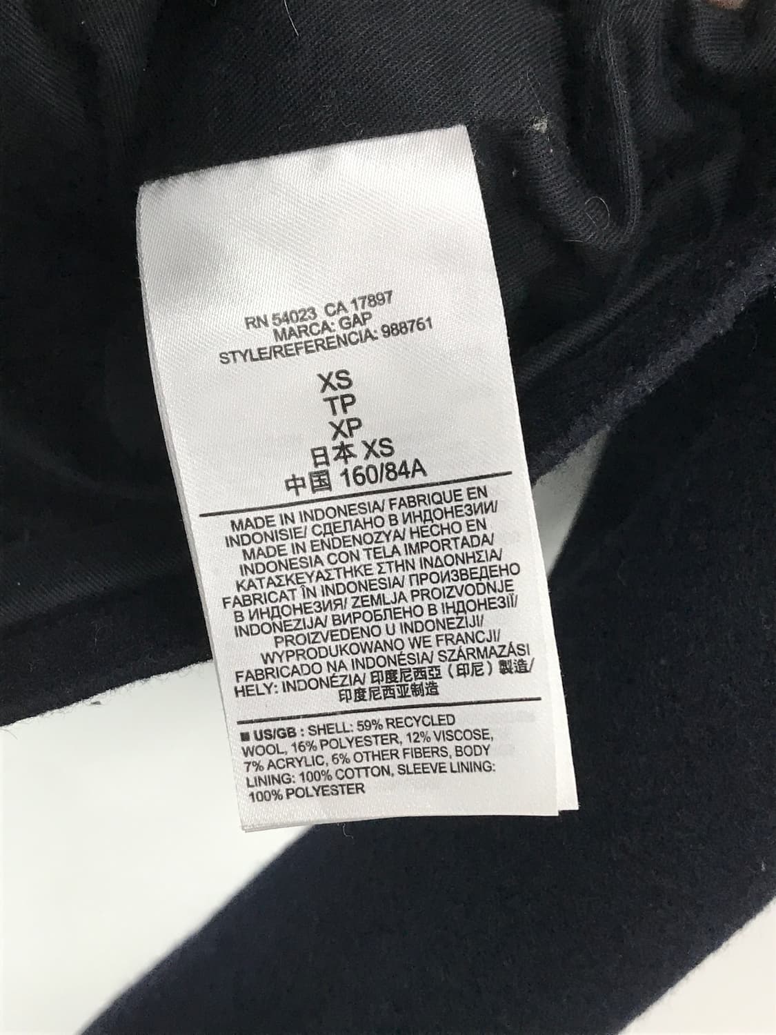 GAP Wool Blend Double Breasted Peacoat 상품이미지10