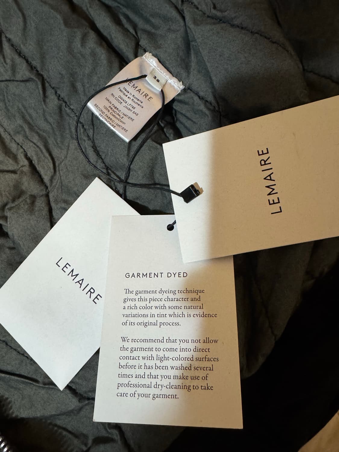 르메르 오버사이즈 후드 블루종 자켓 38사이즈 새상품 상품이미지5