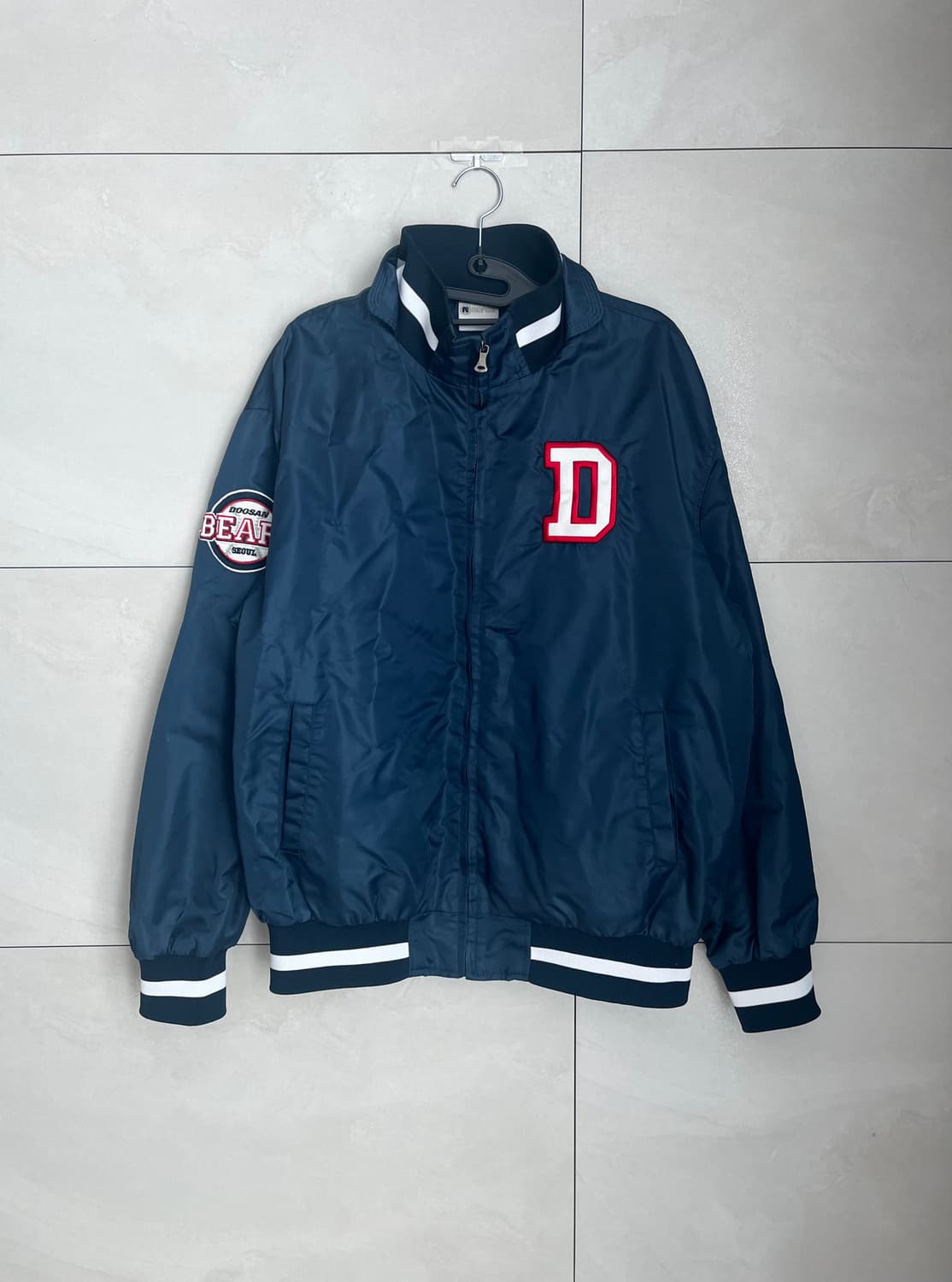 두산베어스 야구 자켓 점퍼 네이비 (100) 상품이미지1