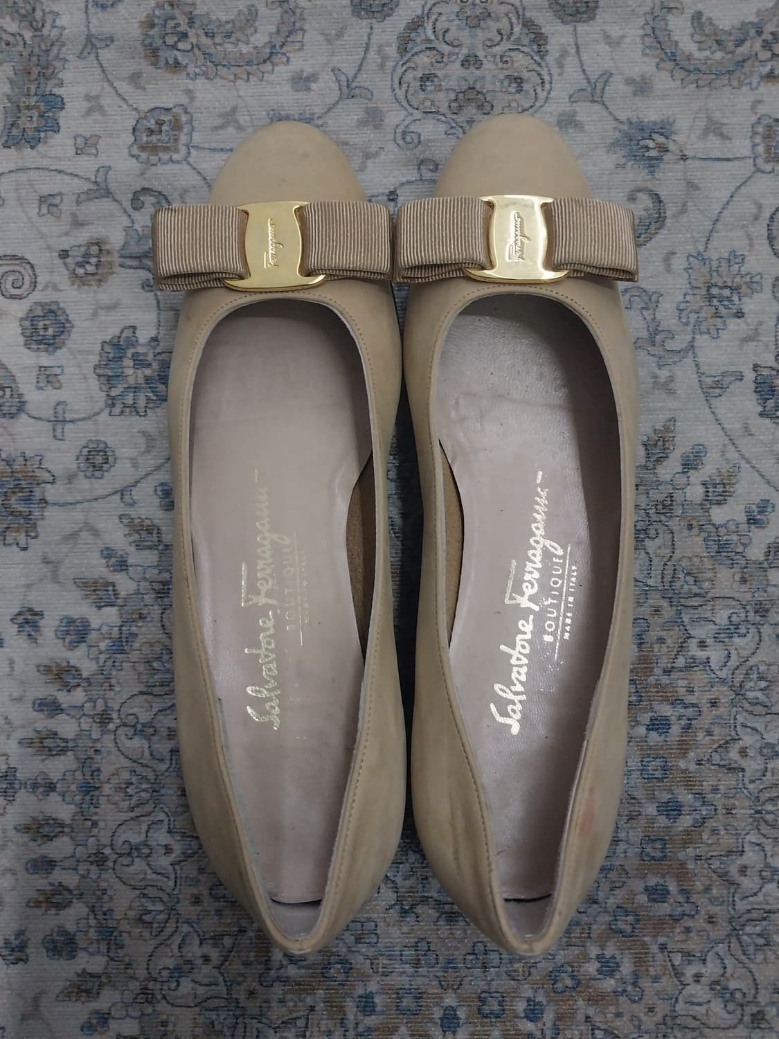 페레가모 스웨이드 바라 펌프스 6사이즈 상품이미지5