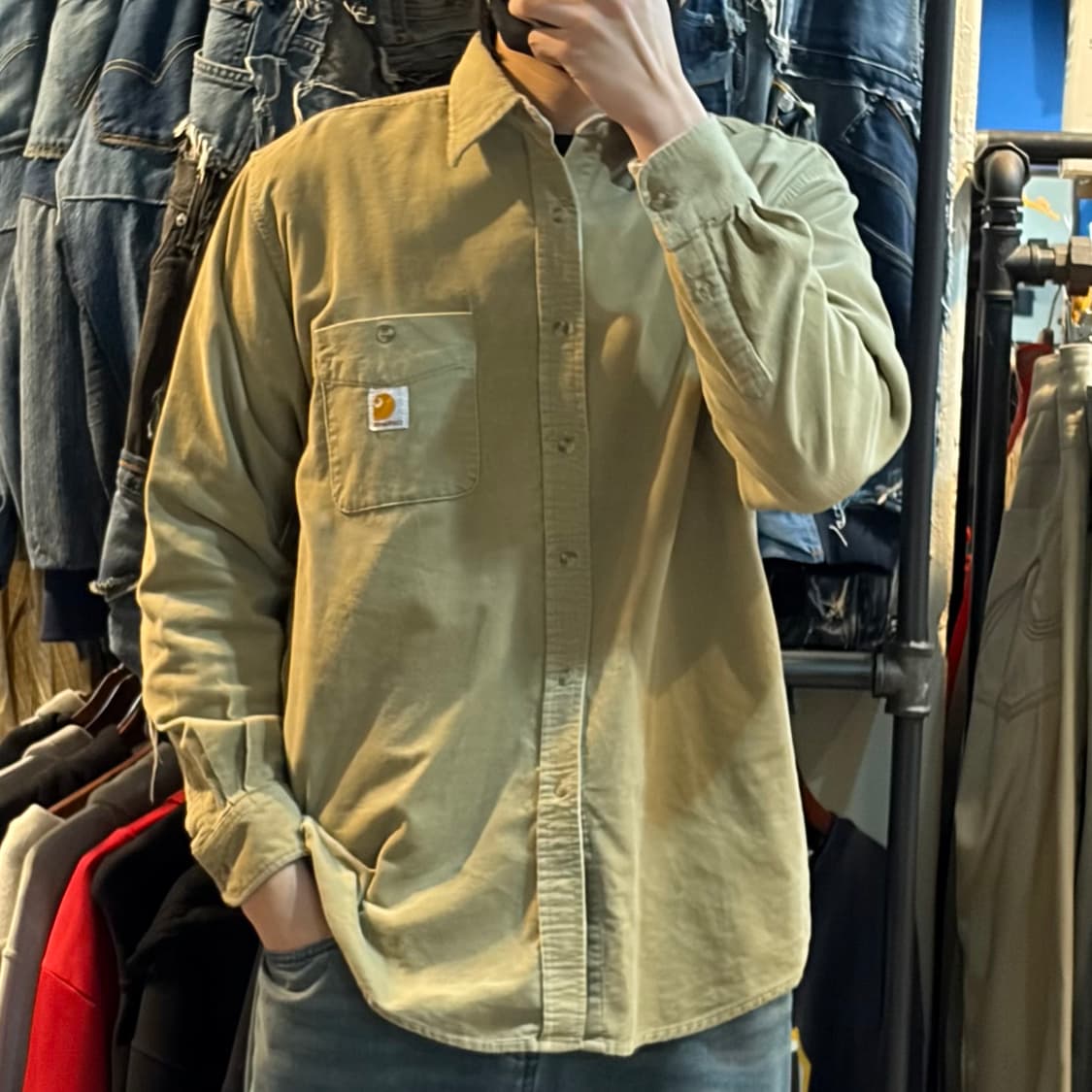 [NO.9] 칼하트 코듀로이 긴팔셔츠 상품이미지3