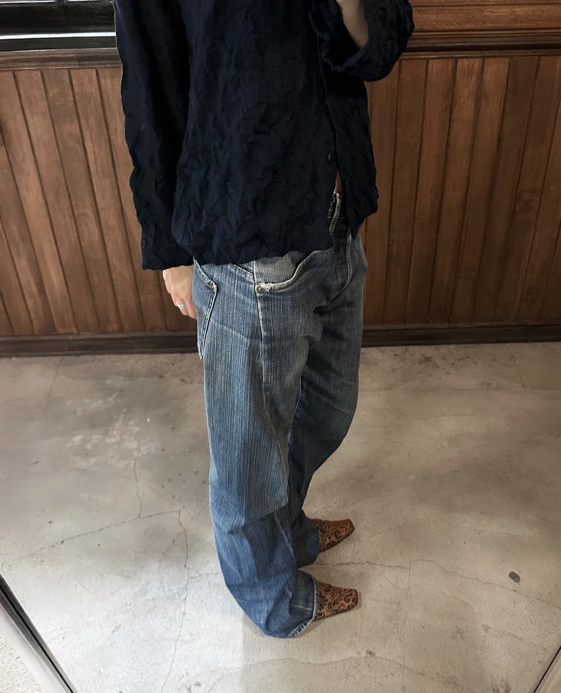 LEVI'S engineered regular blue jeans w30 상품이미지2