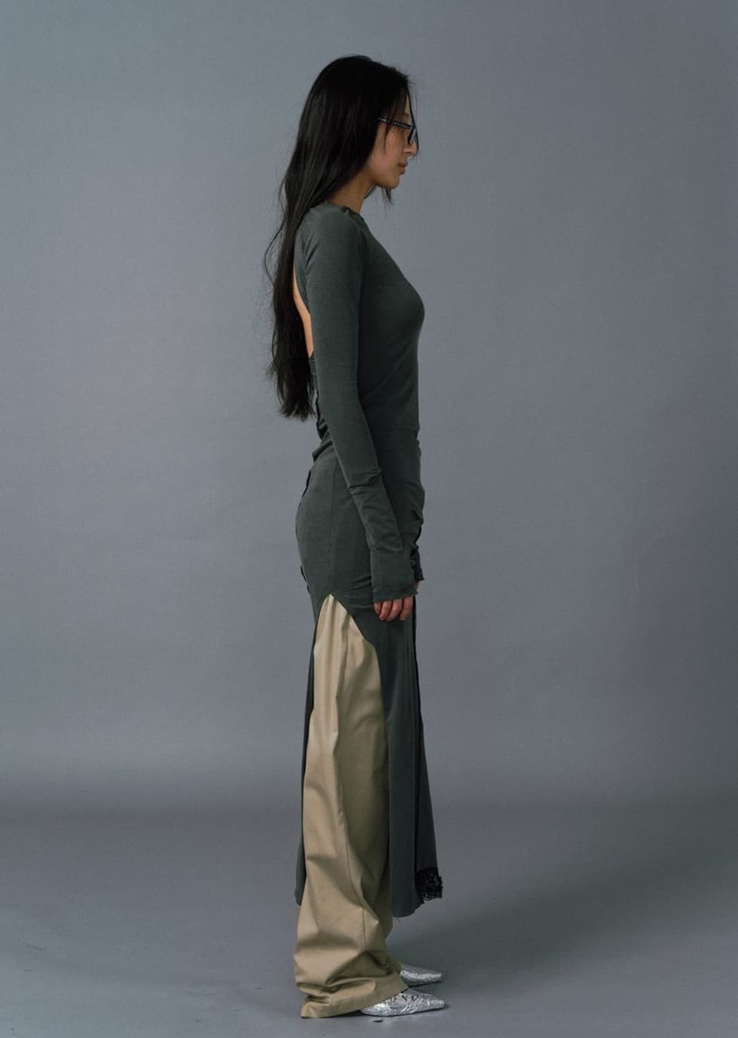 에스이오 백홀 레이스 져지 드레스 상품이미지4