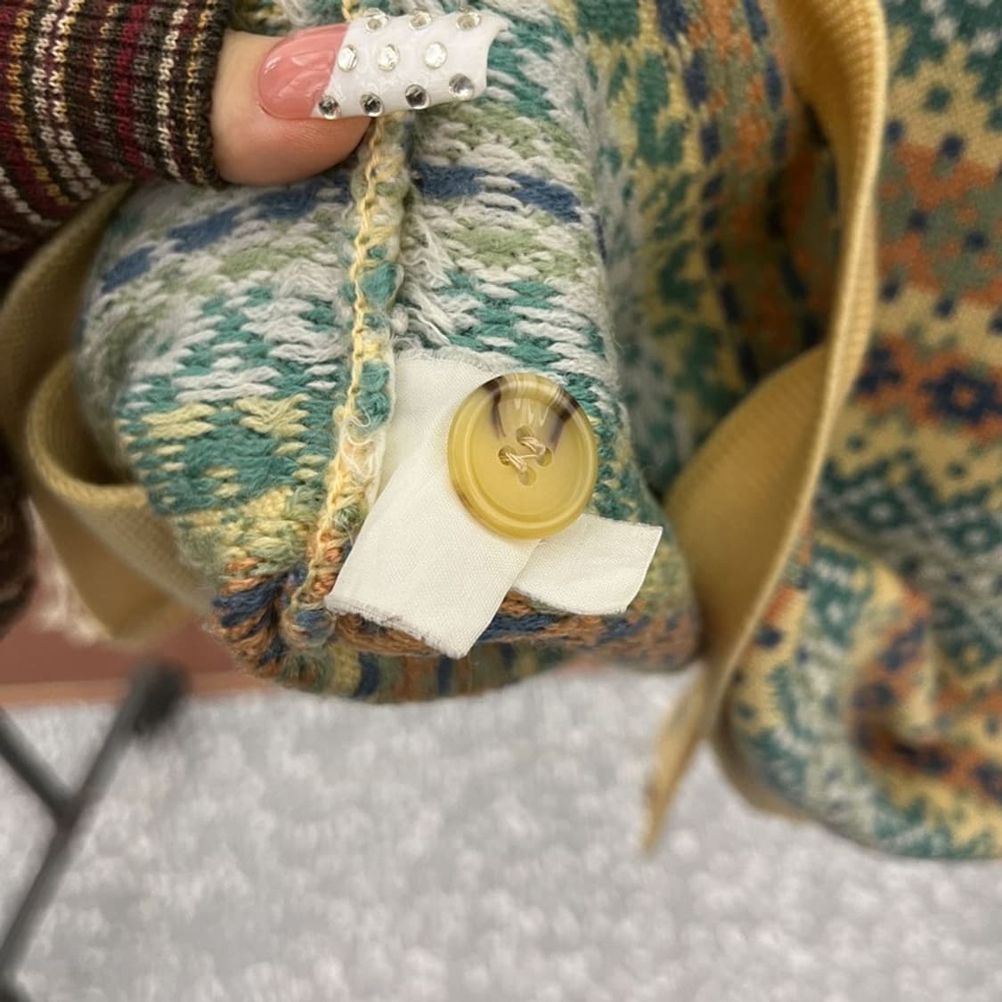 언더우드 코지 모리걸 에스닉 스프링 뜨개 후드 가디건 100 C10221 상품이미지6