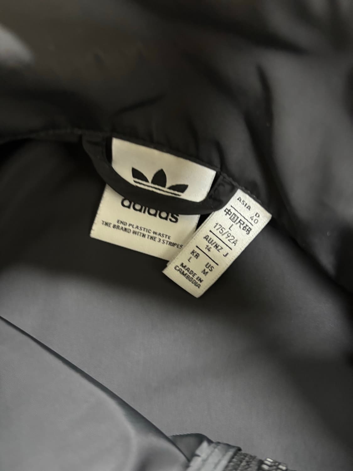 [L] 아디다스 클래식 트랙탑 재킷 블랙 HM2152 상품이미지3