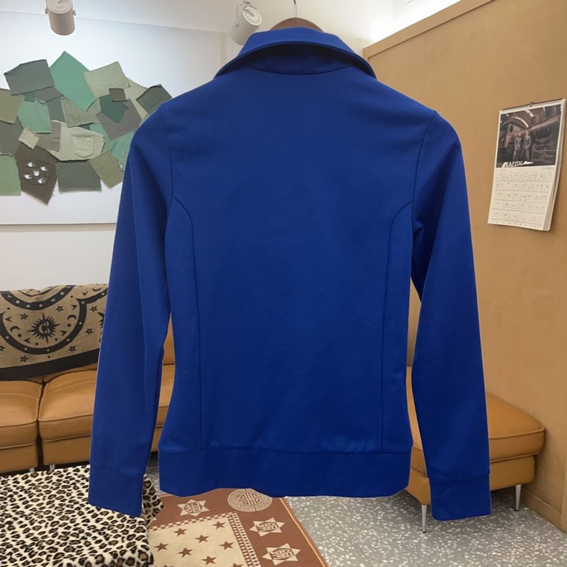 아디다스 유로파 빈티지 슬림핏 딥블루 져지 집업 85 C09707 상품이미지4