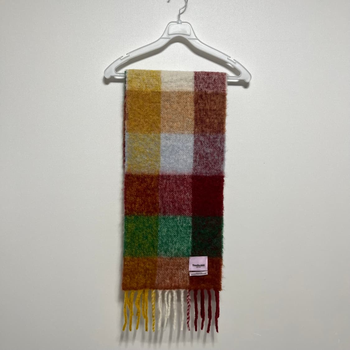 tessilechiti 이태리 도톰 알파카 체크 머플러  상품이미지1