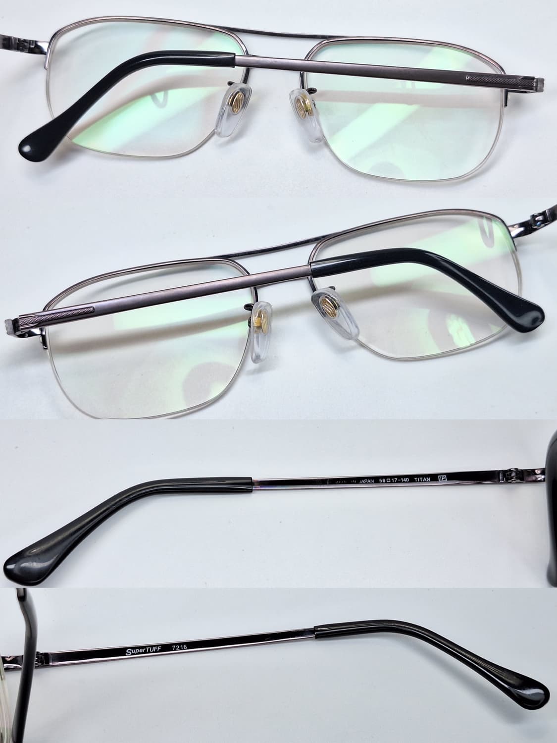 일본제 티타늄 이온도금 반무테 안경테 SuperTUFF 7216 비즈니스 상품이미지6