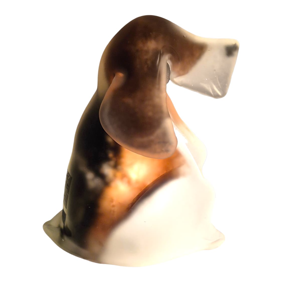 70s 이와타 샌드블라스트 불투명 대형 강아지 램프 상품이미지2