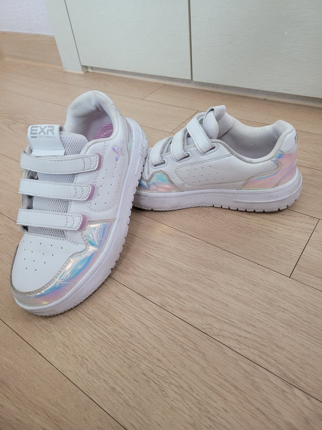 EXR 키즈 벨크로 운동화 220 화이트 상품이미지5