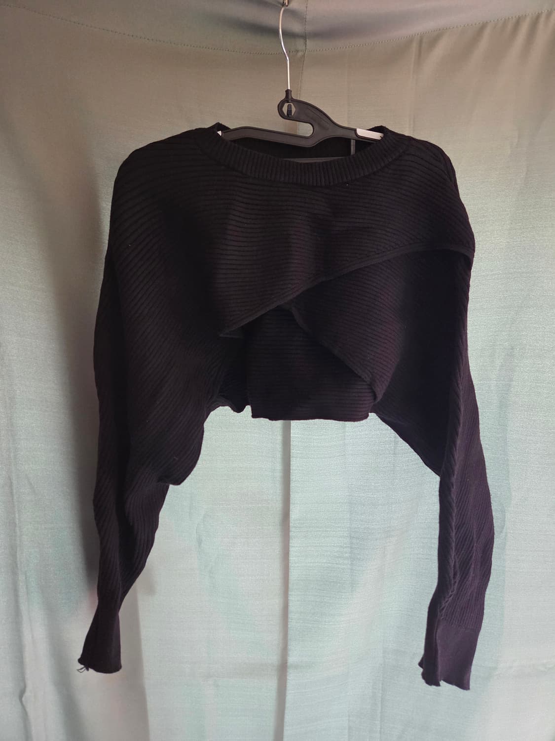 5천원급처! 블랙 셔링 니트 나시 볼레로 원피스 세트 상품이미지2