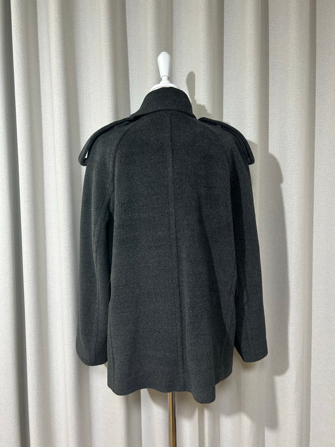 준지 벨티드 미디코트 그레이 상품이미지3