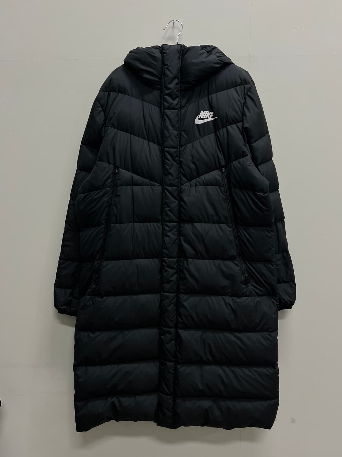 나이키 스포츠웨어 덕 다운 롱 패딩 자켓 블랙 상품이미지2