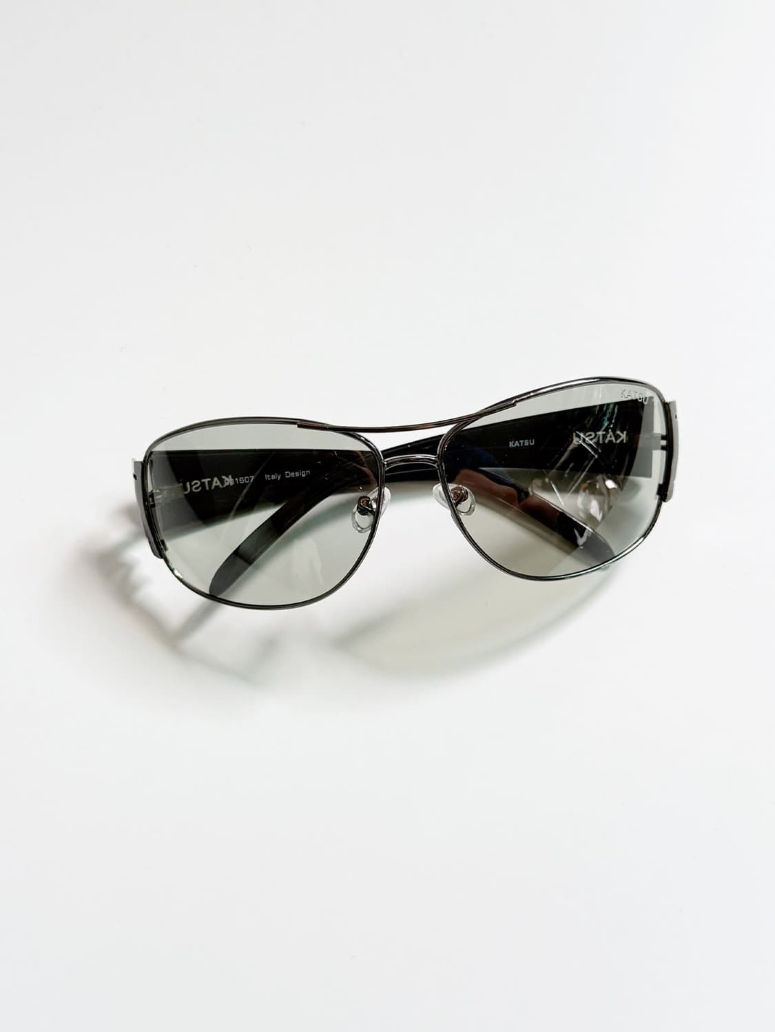 90s KATSU 스퀘어 보잉 프레임 빈티지 선글라스 상품이미지2