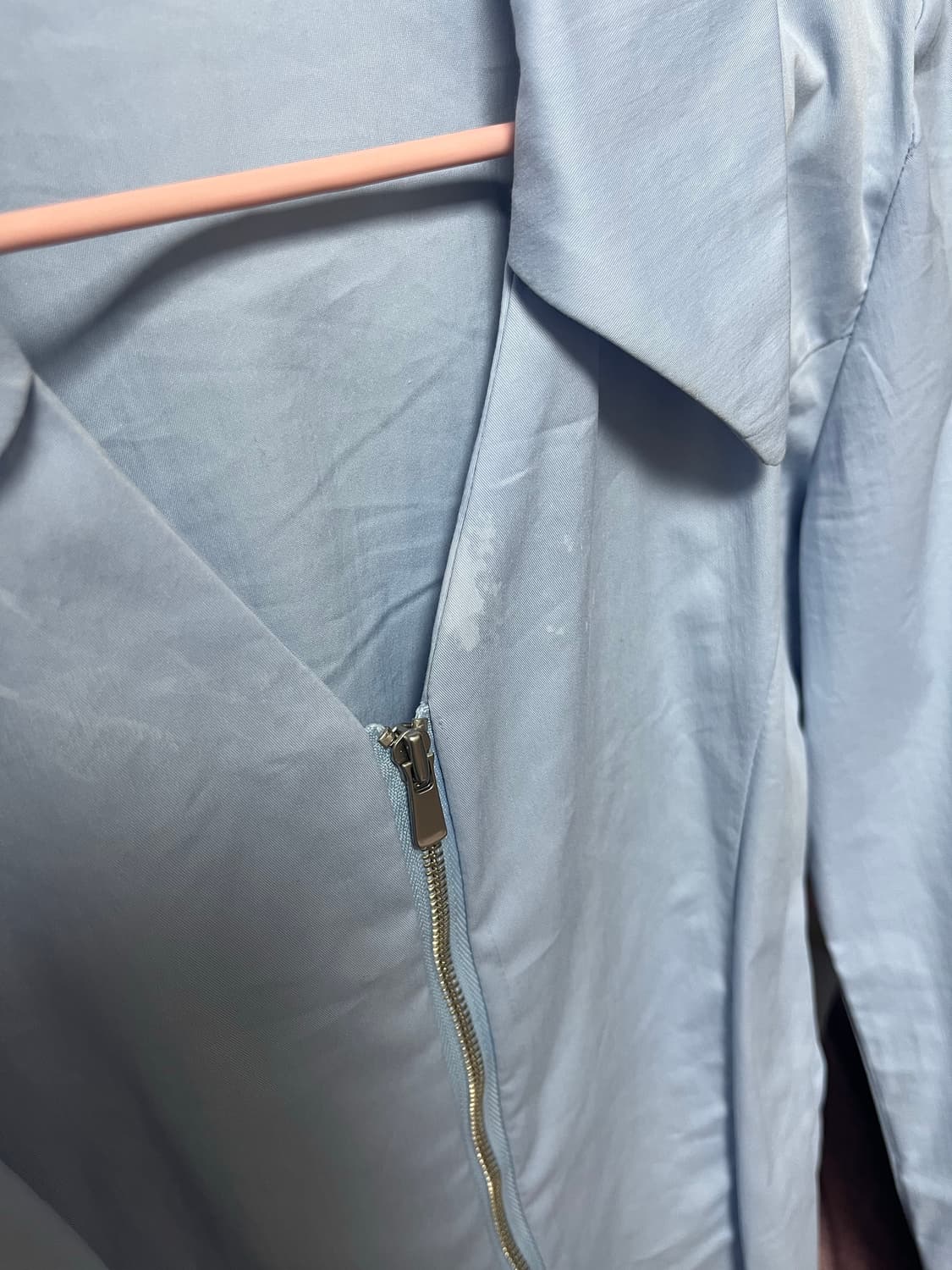 카키포인트 집업 셔츠 블루 s 상품이미지8