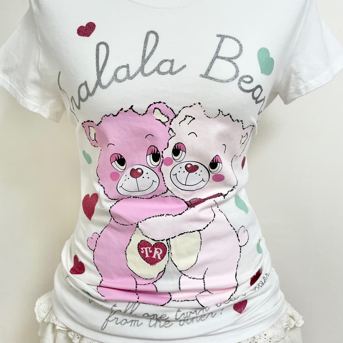 Tralala 트랄라라 헤이세이걀 러블리 베어 딱붙탑 조지후쿠 갸루 히메 상품이미지3