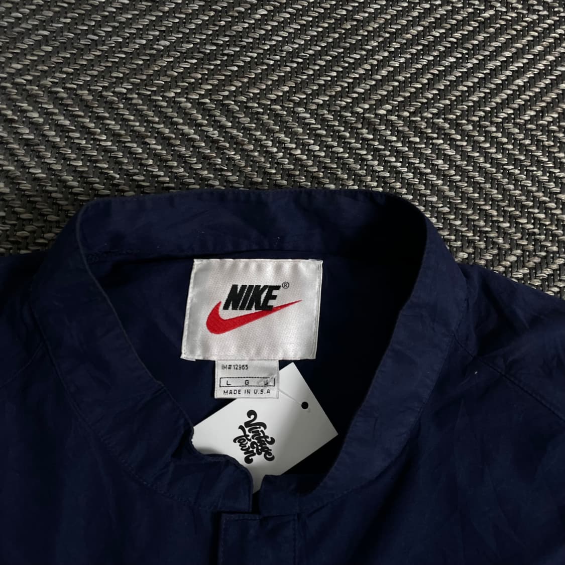 90s 나이키 올드스쿨 센터 스우시 우븐 아노락 웜업o 3227 상품이미지4