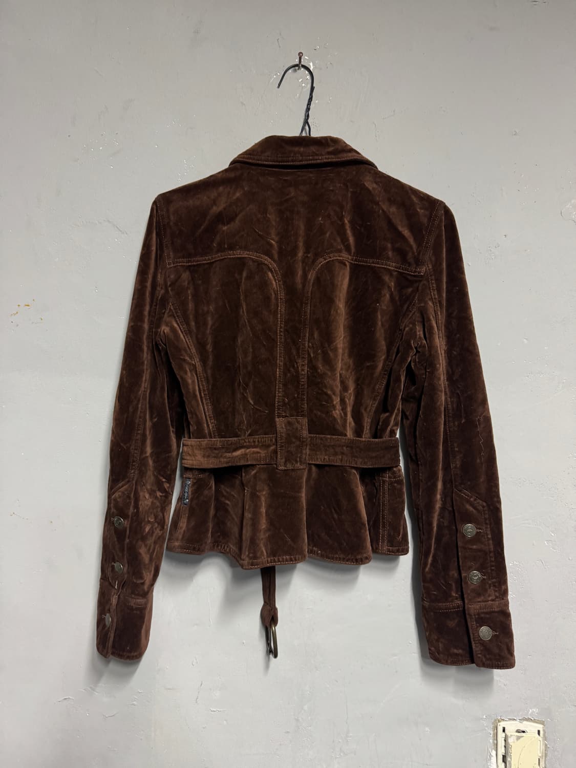 아르마니 진스 벨벳 벨티드 자켓 38 상품이미지5