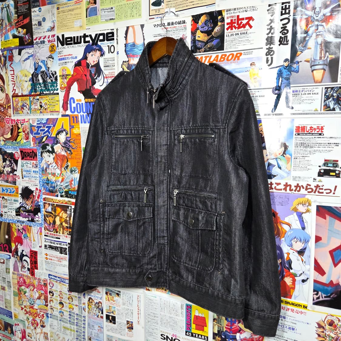 JPN 유광 데님 멀티 포켓 필드 자켓 상품이미지2