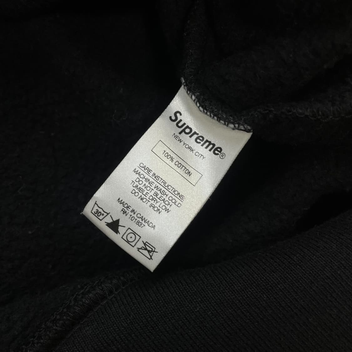 슈프림 Supreme 17ss 뱀피렐라 후드티 블랙 상품이미지7