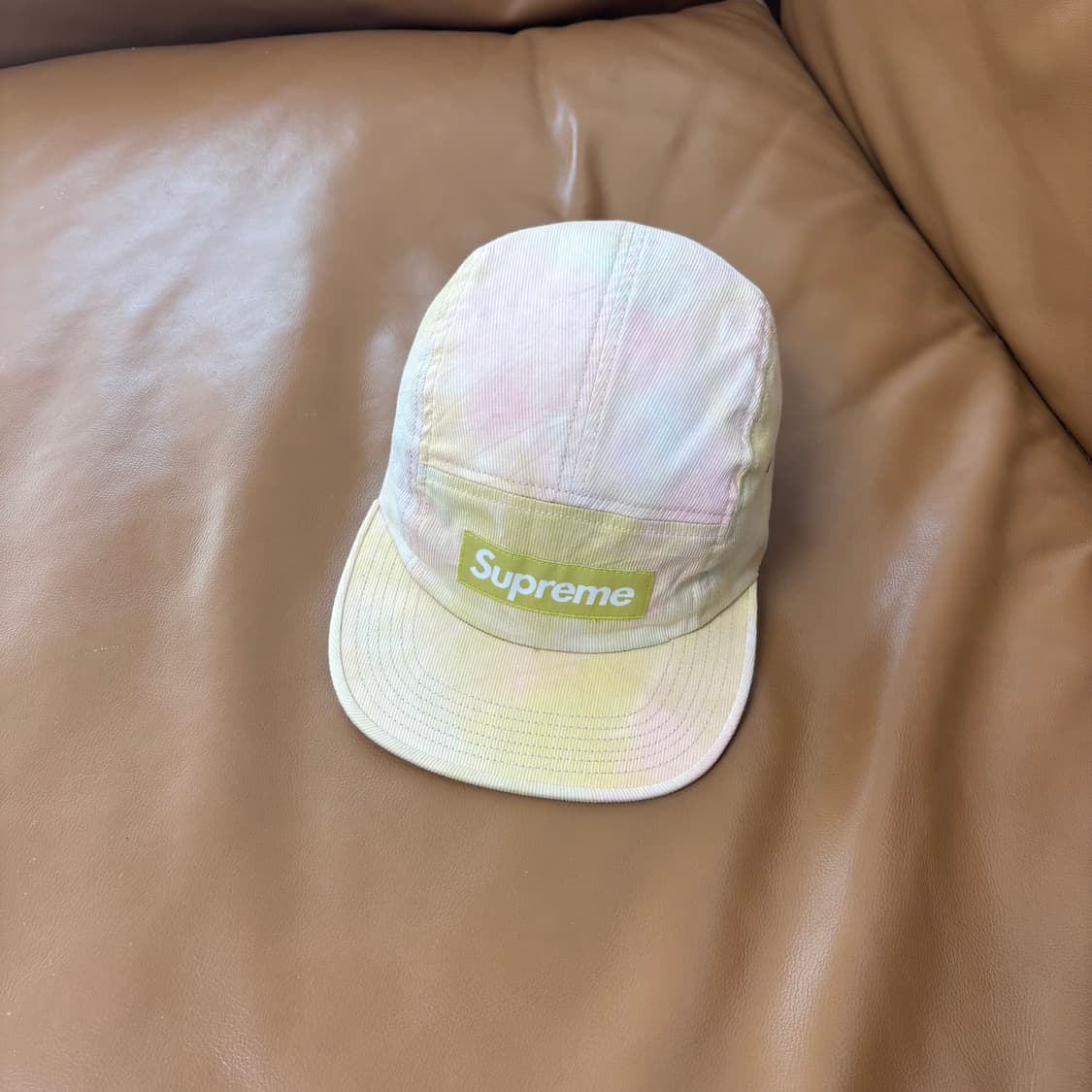 슈프림 캠프캡 모자 박스로고 마블 다이드 상품이미지1