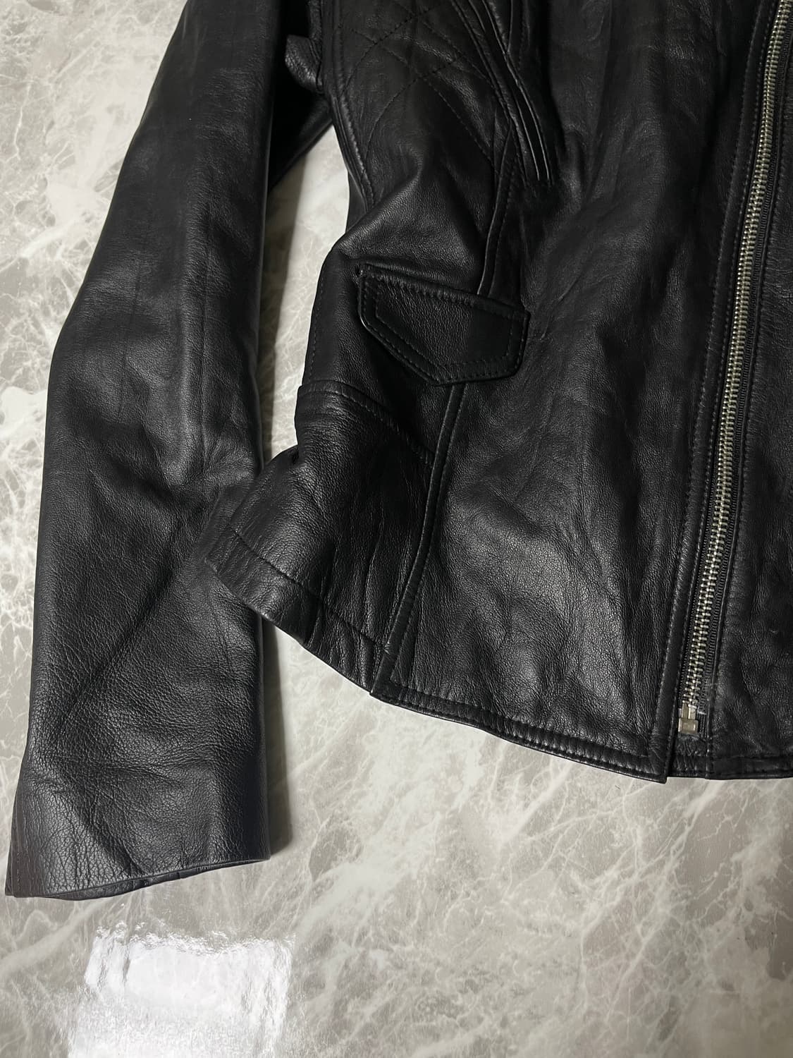 leather biker jacket 상품이미지4