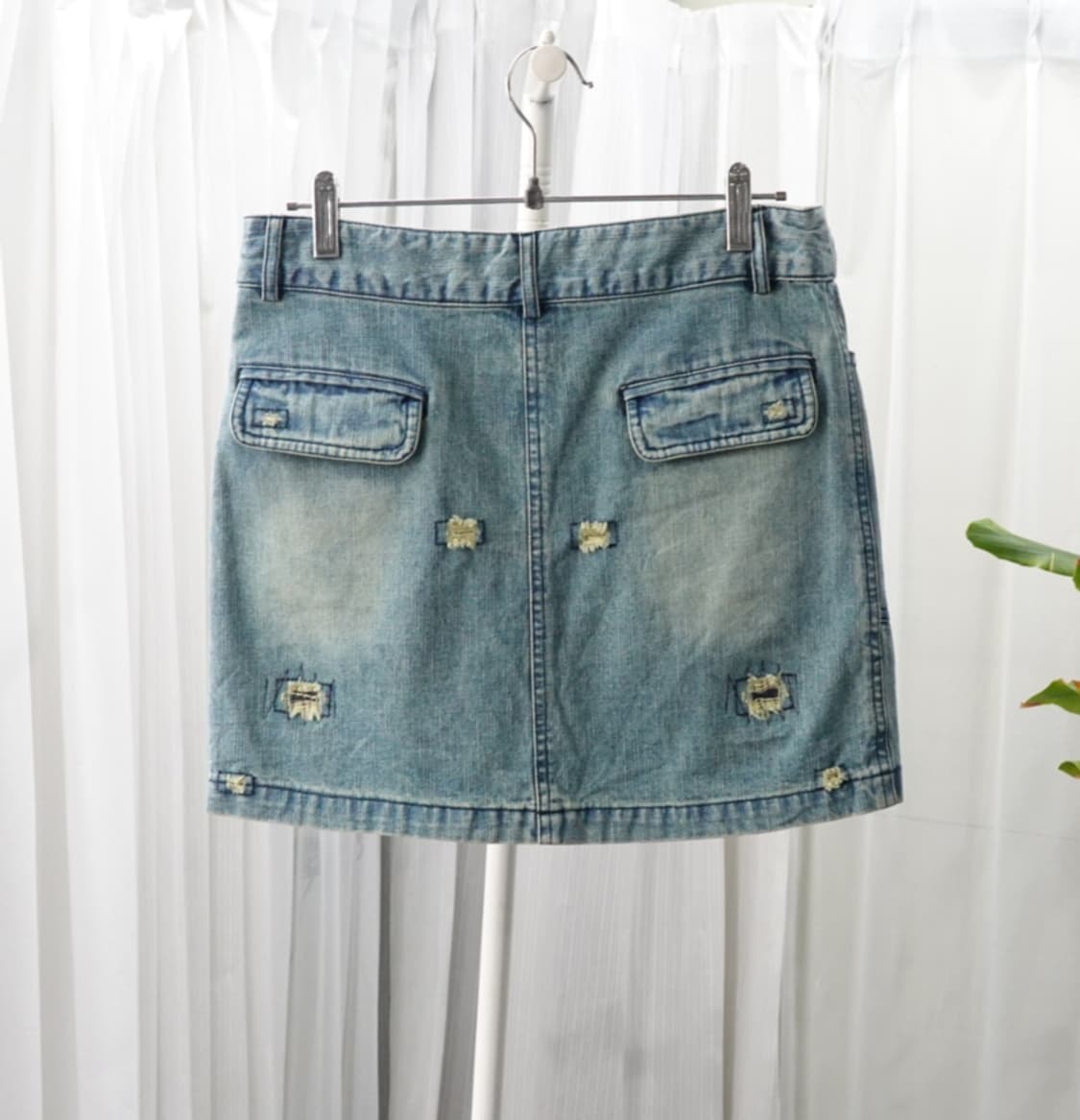 빈티지 워싱 데님 미니스커트 1871 상품이미지3
