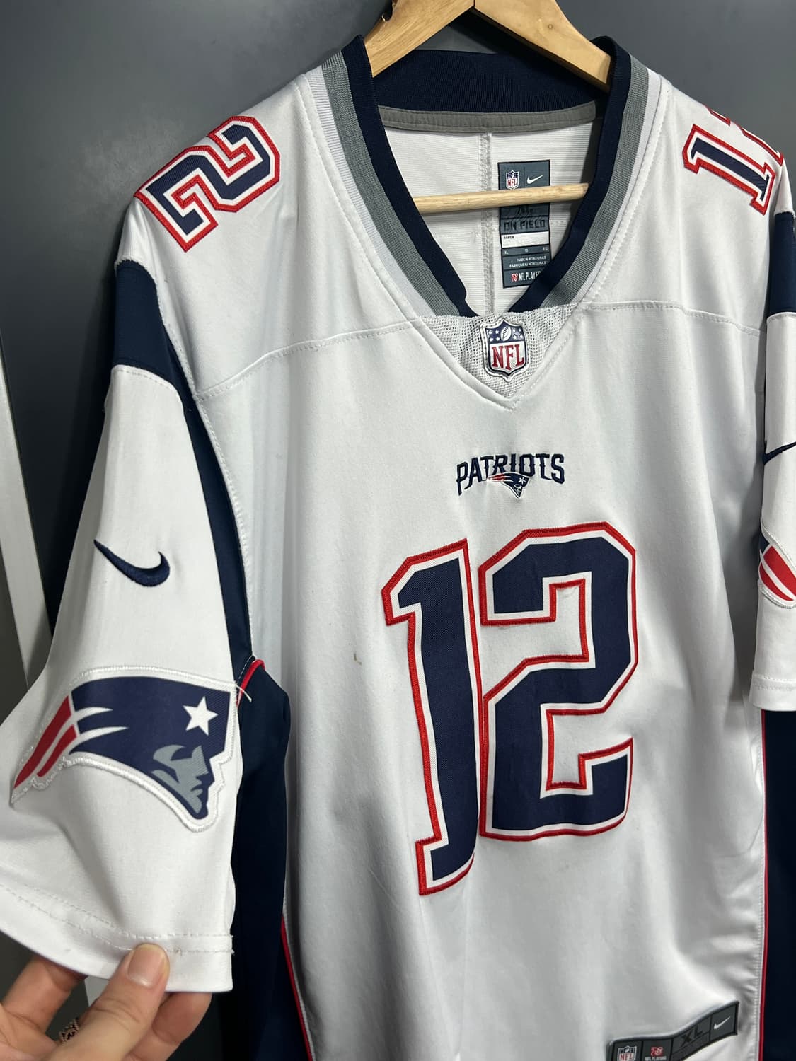 나이키 nfl 패트리어츠 Brady 마킹 미식 축구 유니폼 져지 반팔 상품이미지4