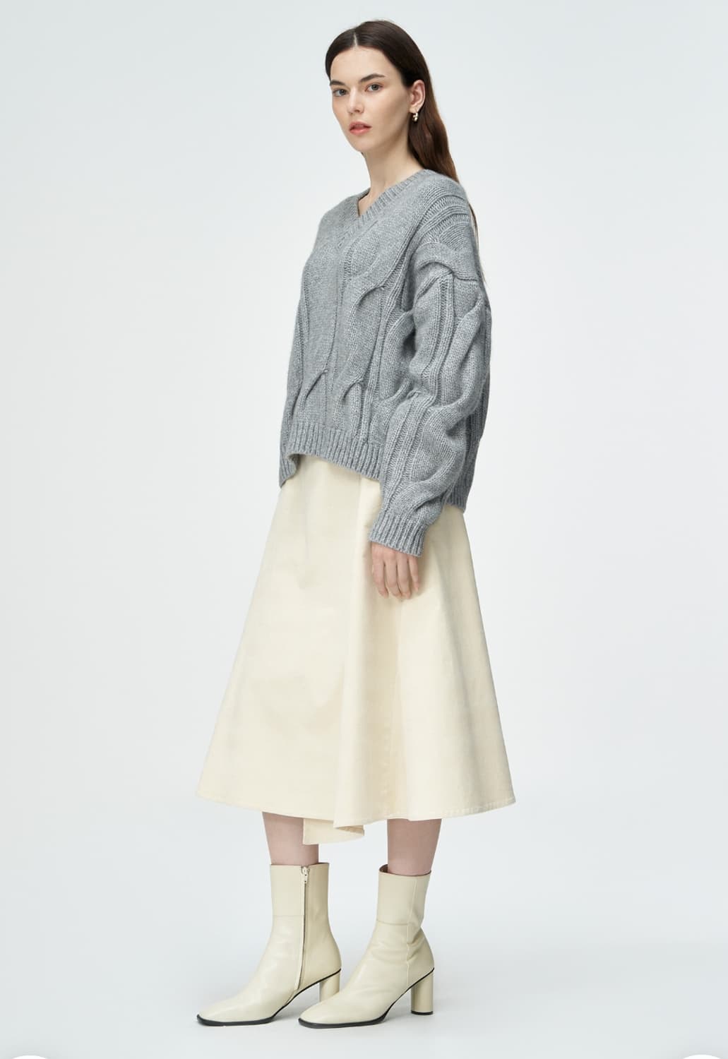 한섬 SJYP 2023 코듀로이 플레어 스커트 M 사이즈 상품이미지2