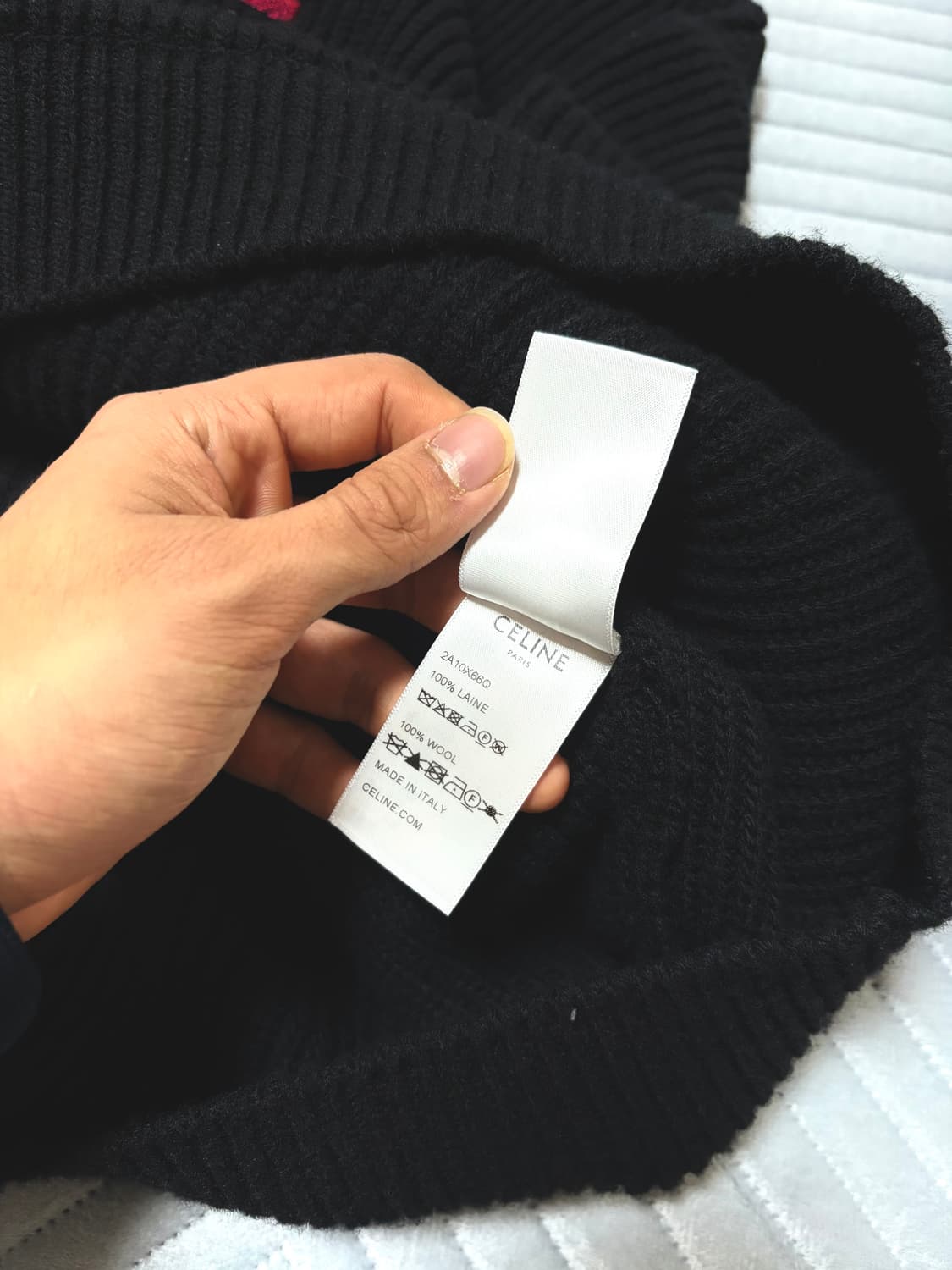 셀린느 리브드 니트 후드 상품이미지4