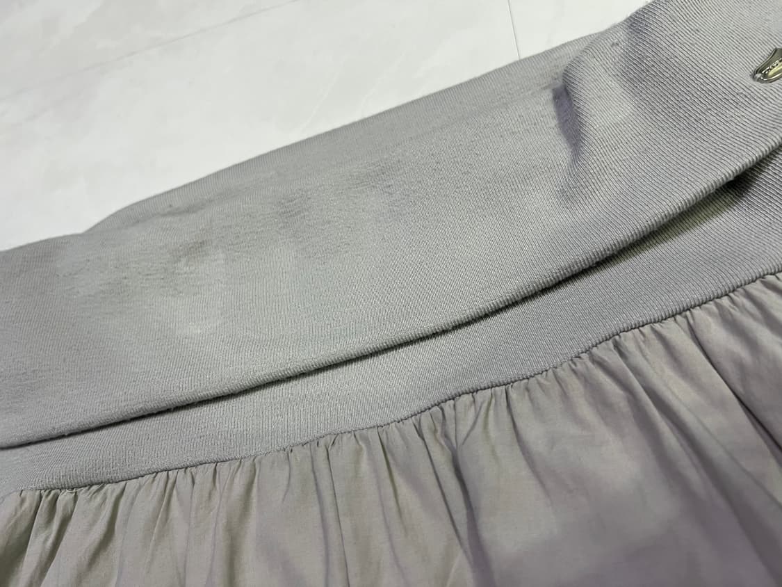 코이세이오 더블 셔링 스커트 그레이 2 상품이미지3