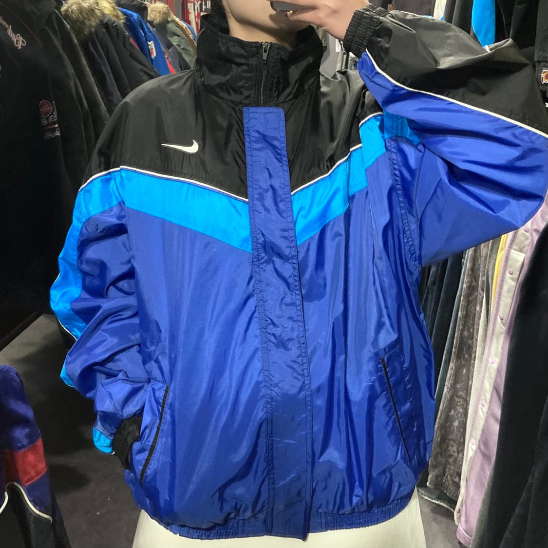 [IM] 나이키 바람막이 블랙블루 상품이미지4