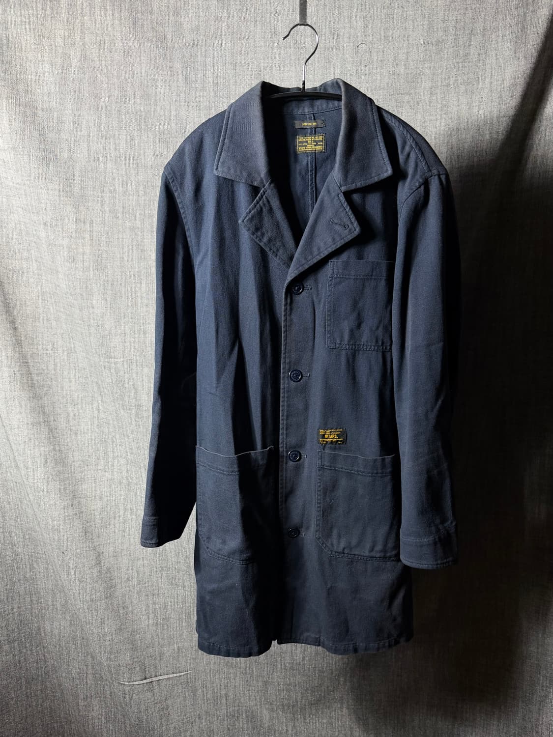 더블탭스 코튼카라 샵코트 상품이미지1