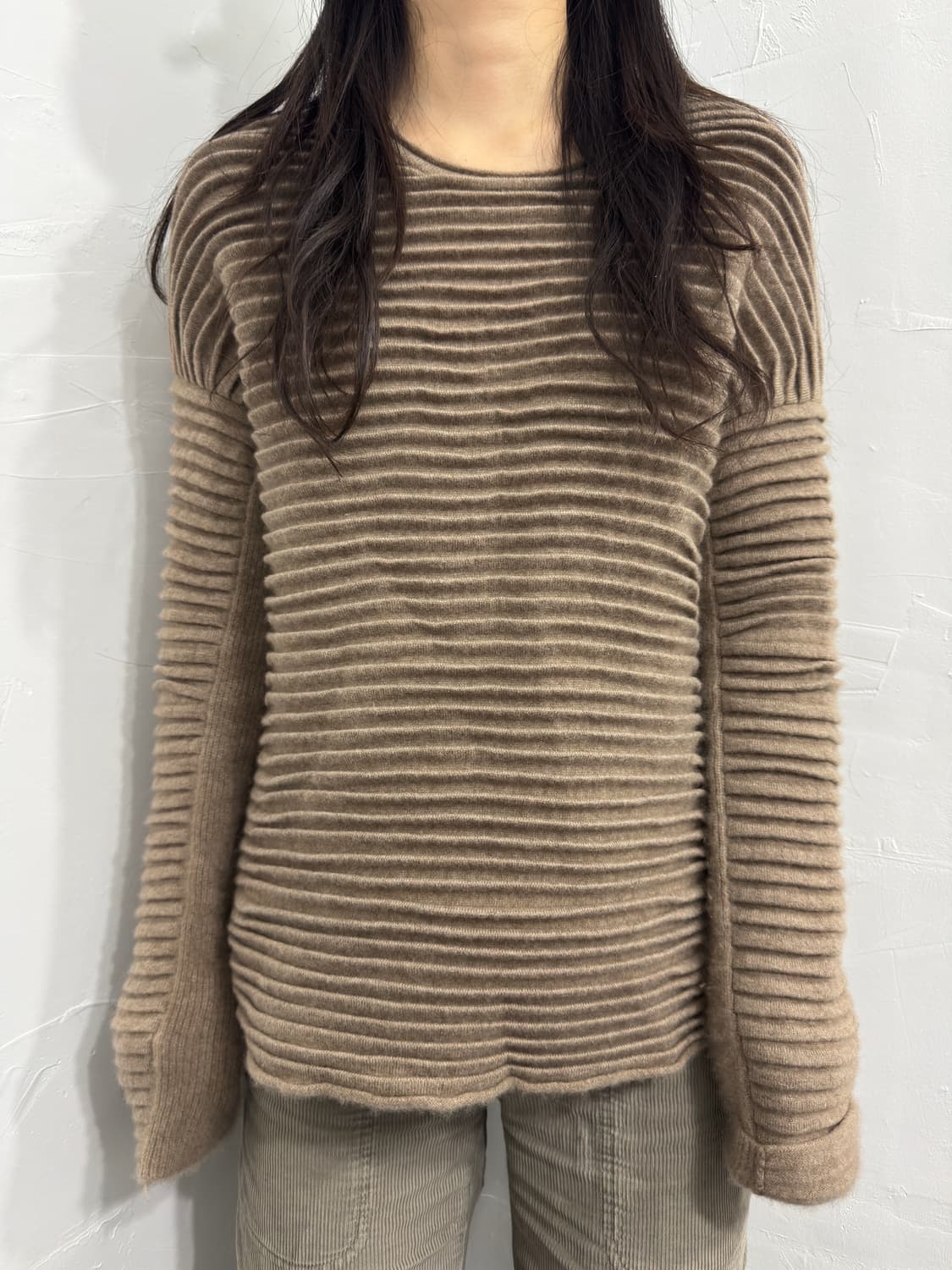 cashmere design knit top 상품이미지1