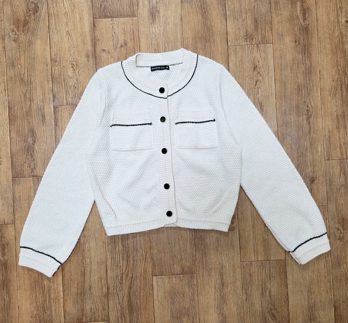 론론(RONRON) 트위드 니트가디건 55-66 상품이미지5