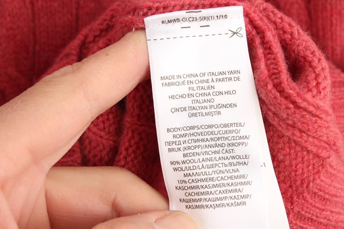 우먼XS 폴로 캐시미어울 케이블 니트 상품이미지9